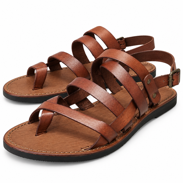 Men's Leather Strap Sandals