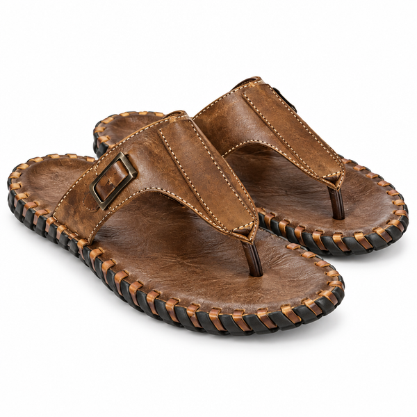 Men's Leather Thong Sandals