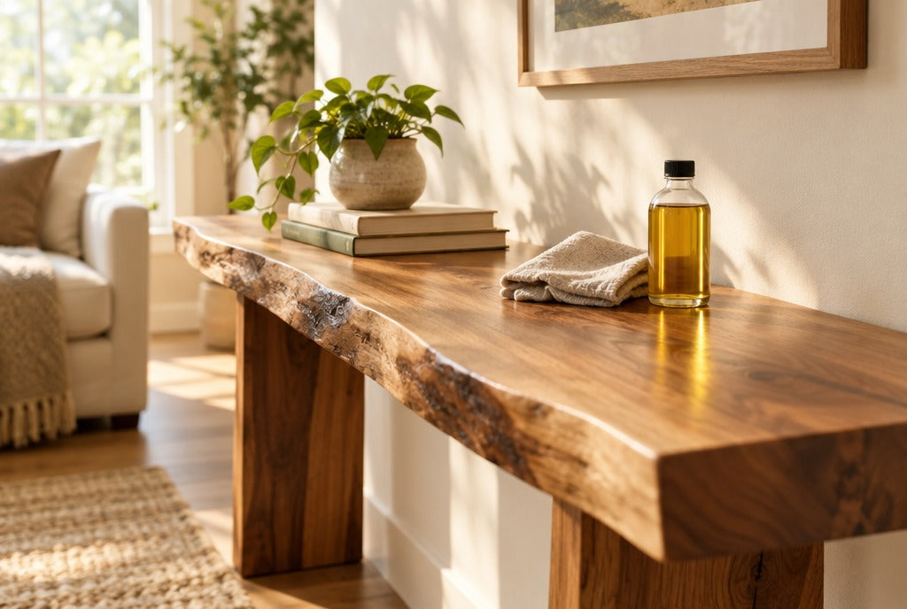 Caring for Live-Edge Solid Wood Furniture