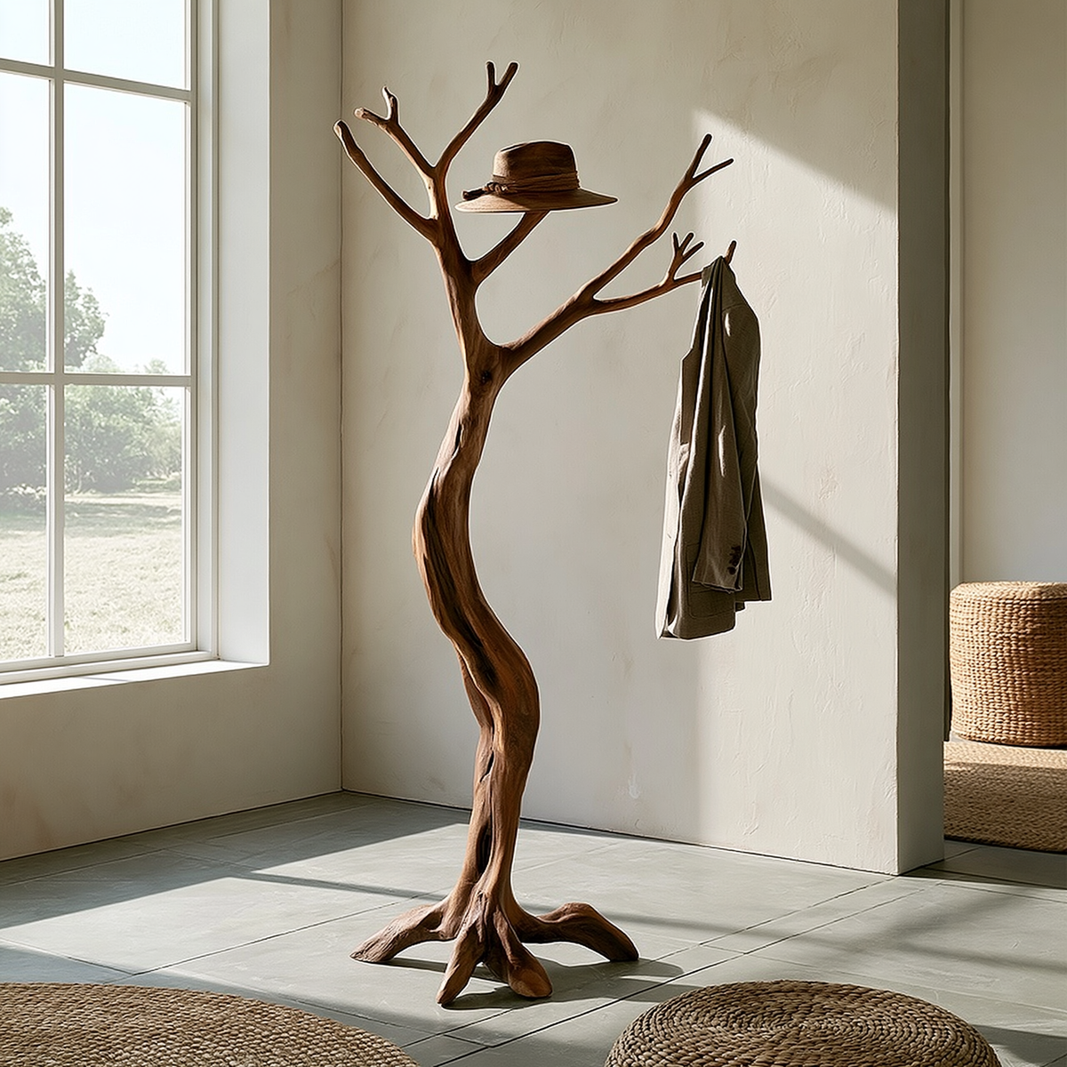 Arboren Sculpted Solid Wood Tree Coat Rack