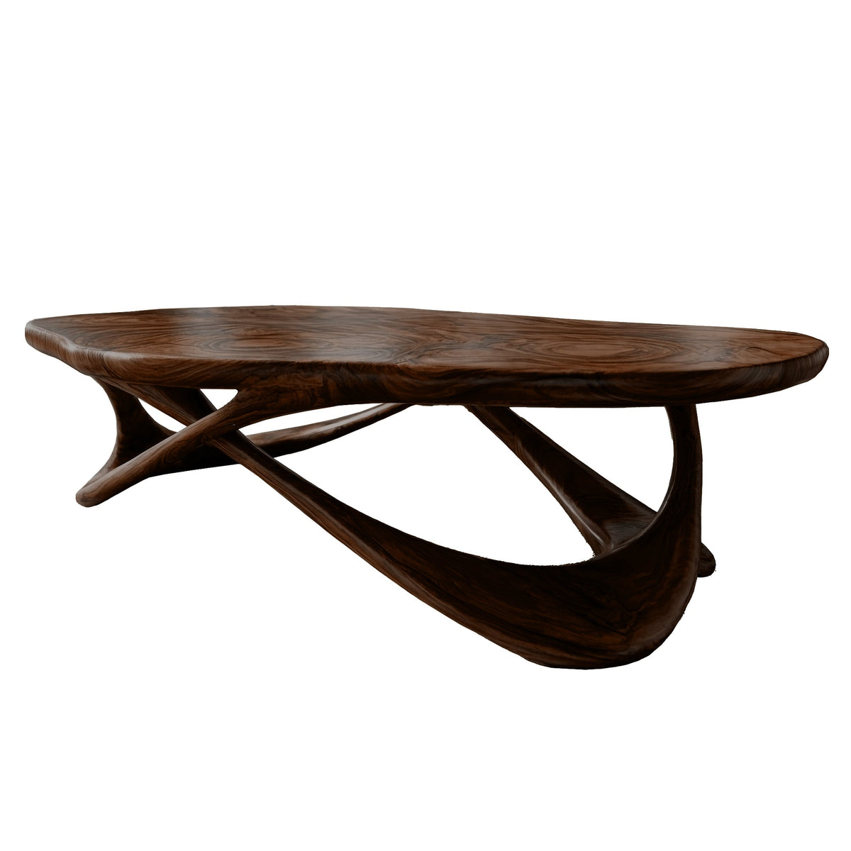 Aurevyn Live Edge Solid Wood Coffee Table