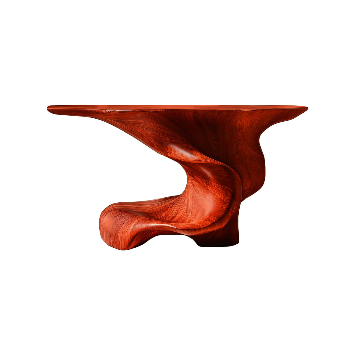 Orlithen Sculpted Solid Wood Console Table