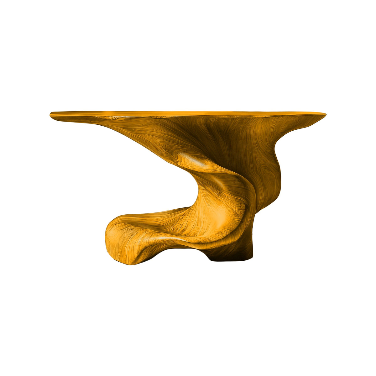 Orlithen Sculpted Solid Wood Console Table