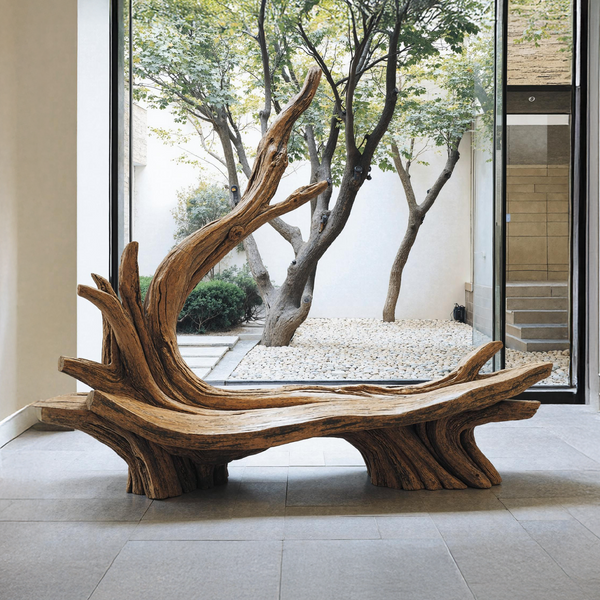 Handcrafted Live Edge Bench For Artistic Patio Designs