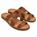 Brown Criss-Cross Sandals