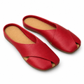 Red Leather Mules