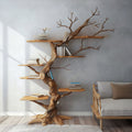 Rustic Tree Branch Floating Shelves Nursery Bookshelf