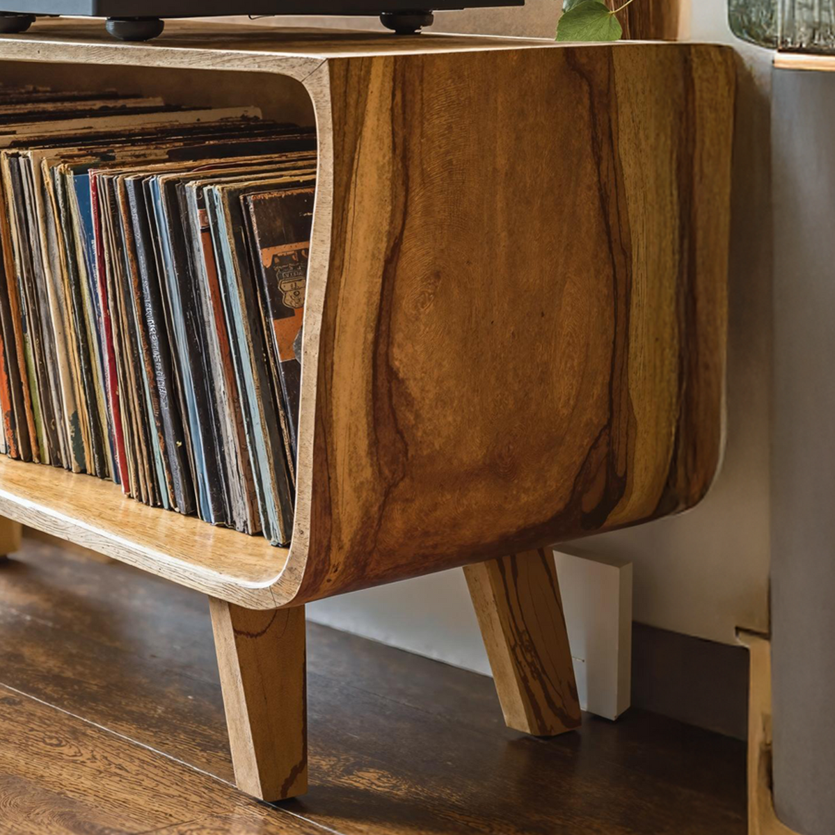 Elegant Record Player Stand For Living Room